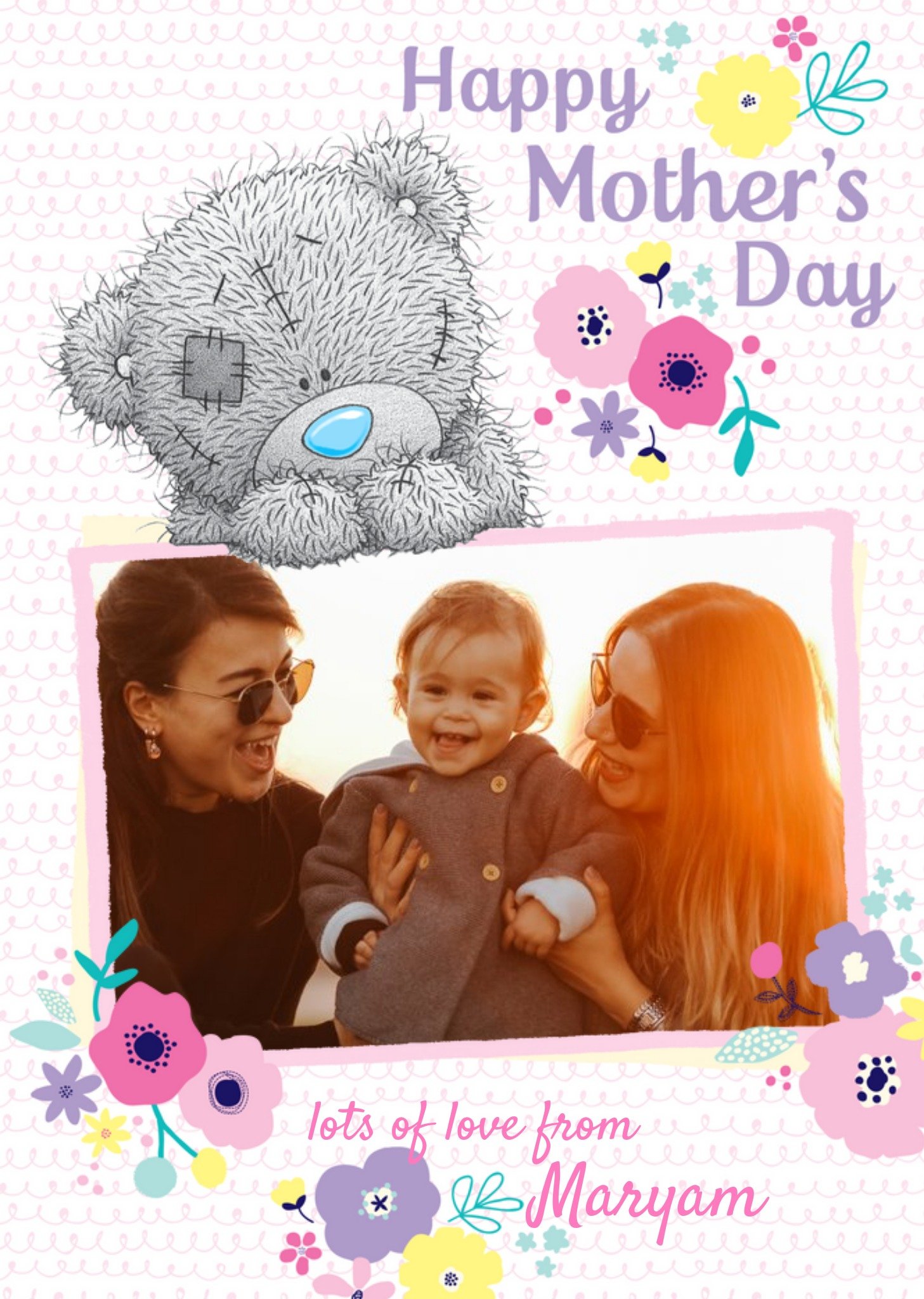 Me To You Mother's Day Card Tatty Teddy Photo Upload Card Ecard