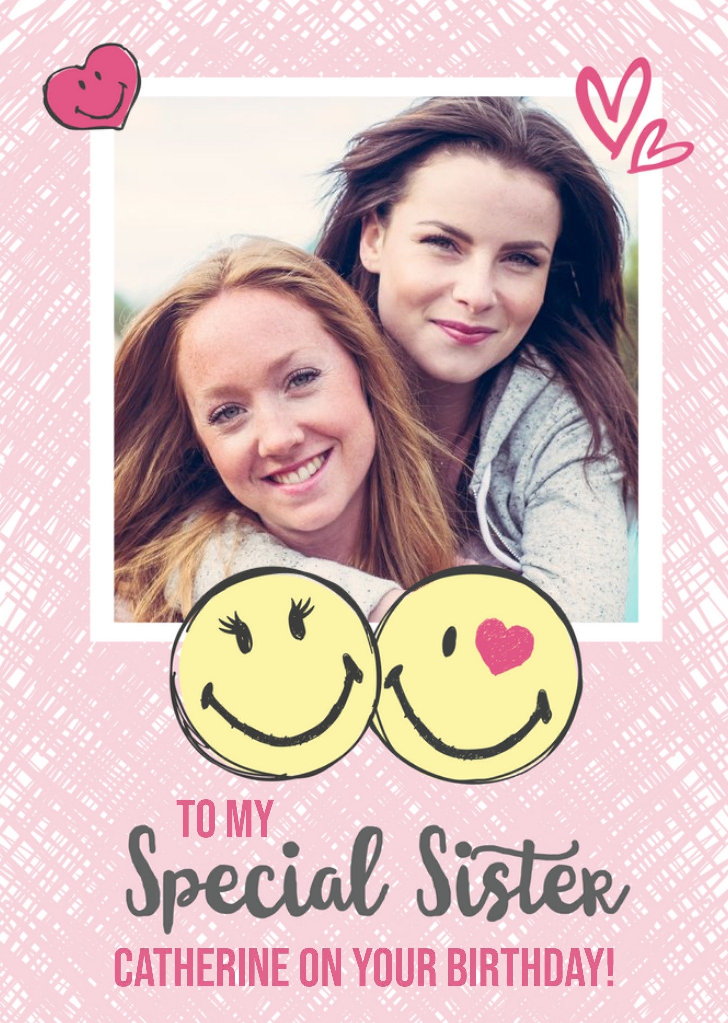 Other Smiley World Special Sister Photo Upload Card Ecard