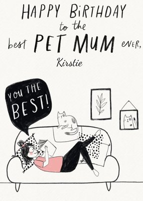 Pet Mum Birthday Card 