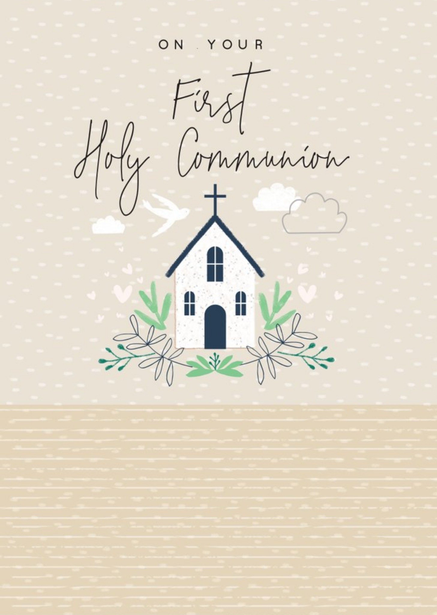 Illustrated Church First Holy Communion Card Ecard