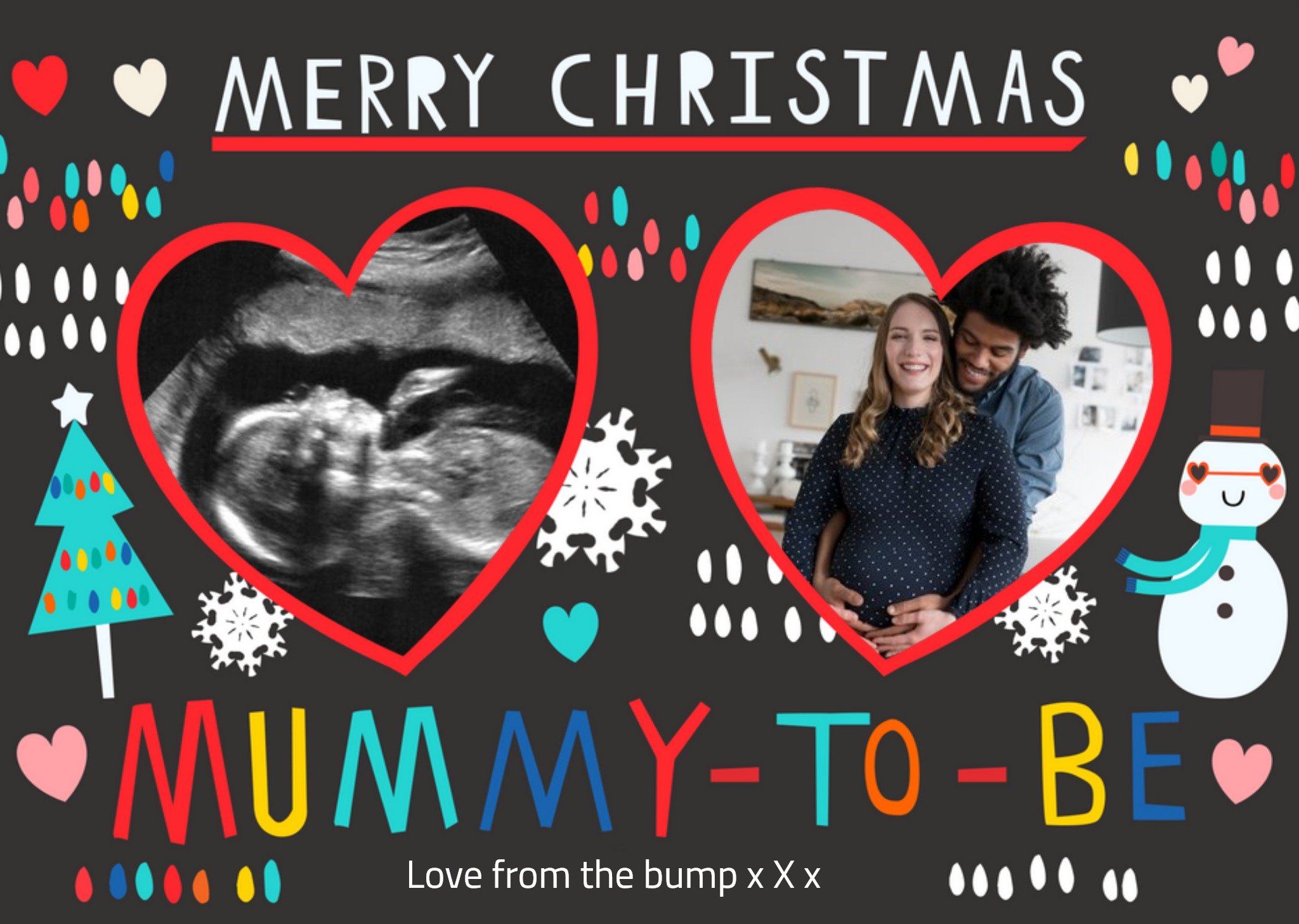 Moonpig Merry Christmas Mummy To Be Photo Upload Christmas Card Ecard