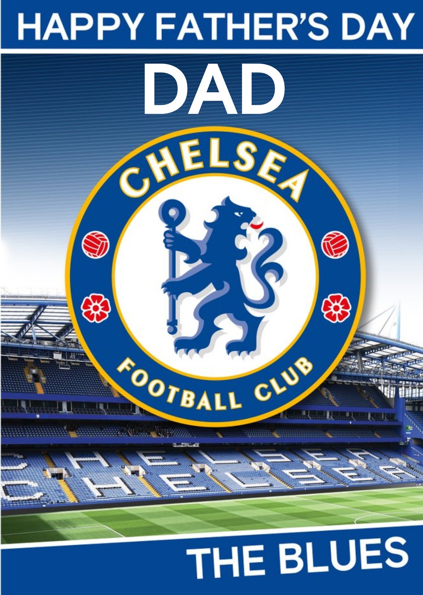 Chelsea Football Club Happy Father's Day Card, Large