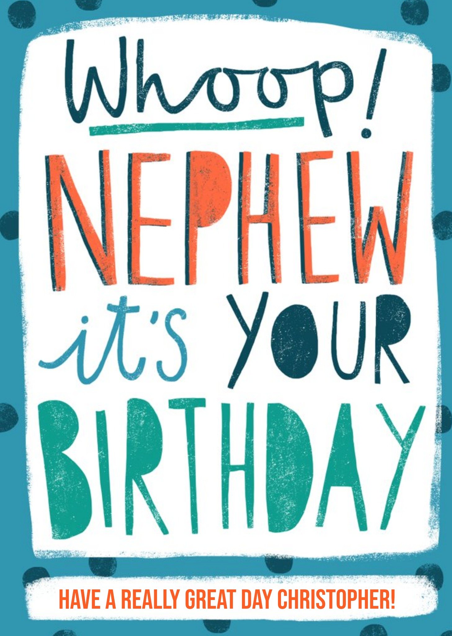 Moonpig Whoop Nephew It's Your Birthday - Birthday Card Ecard