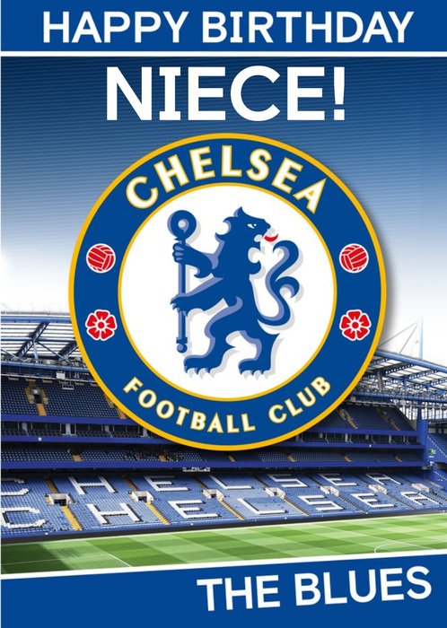 Chelsea FC You Blues Niece Birthday Card