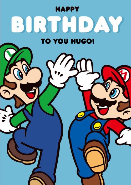 Nintendo Super Mario And Luigi Birthday Card | Moonpig