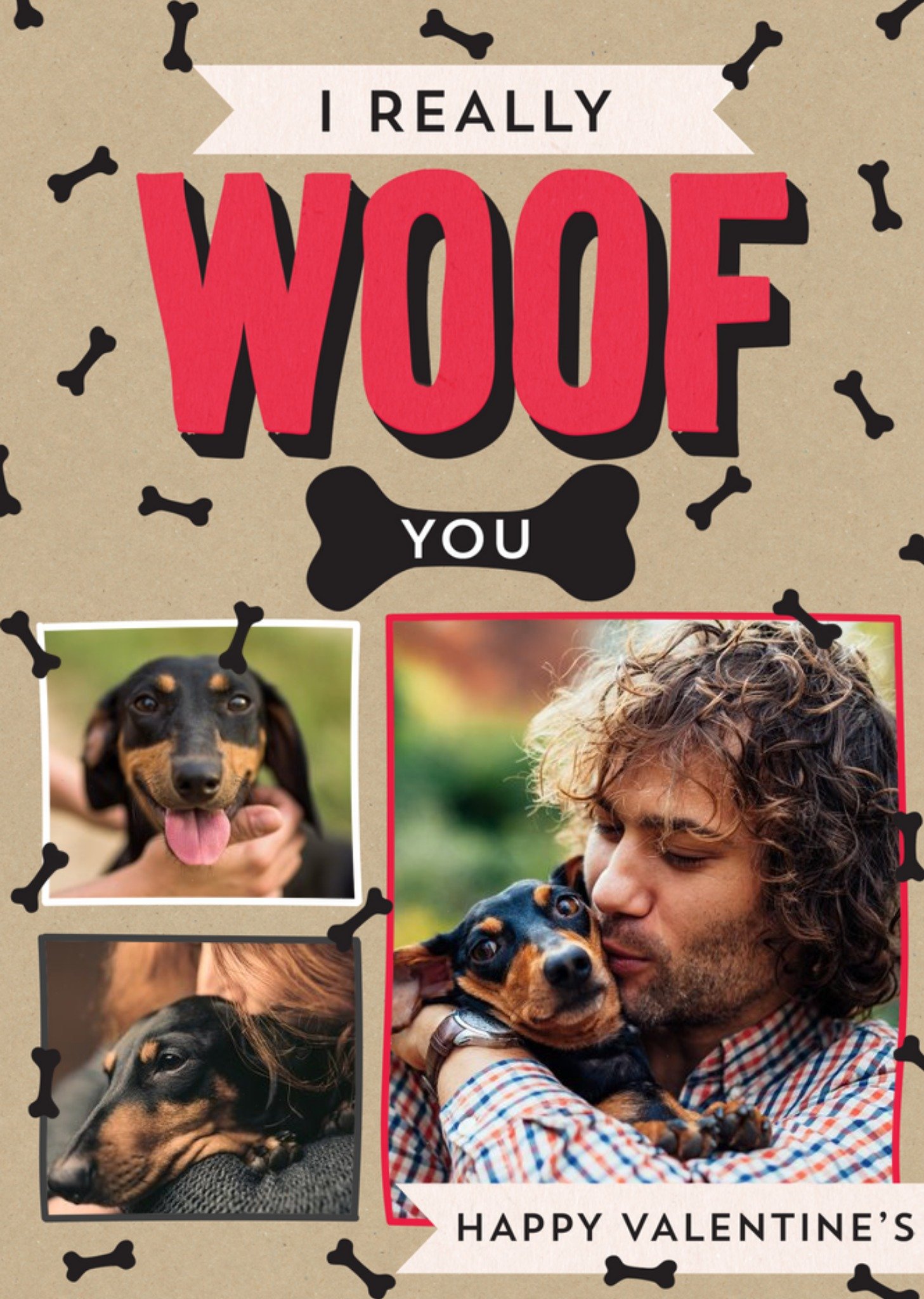 I Really Woof You Dog Valentine's Day Photo Card Ecard