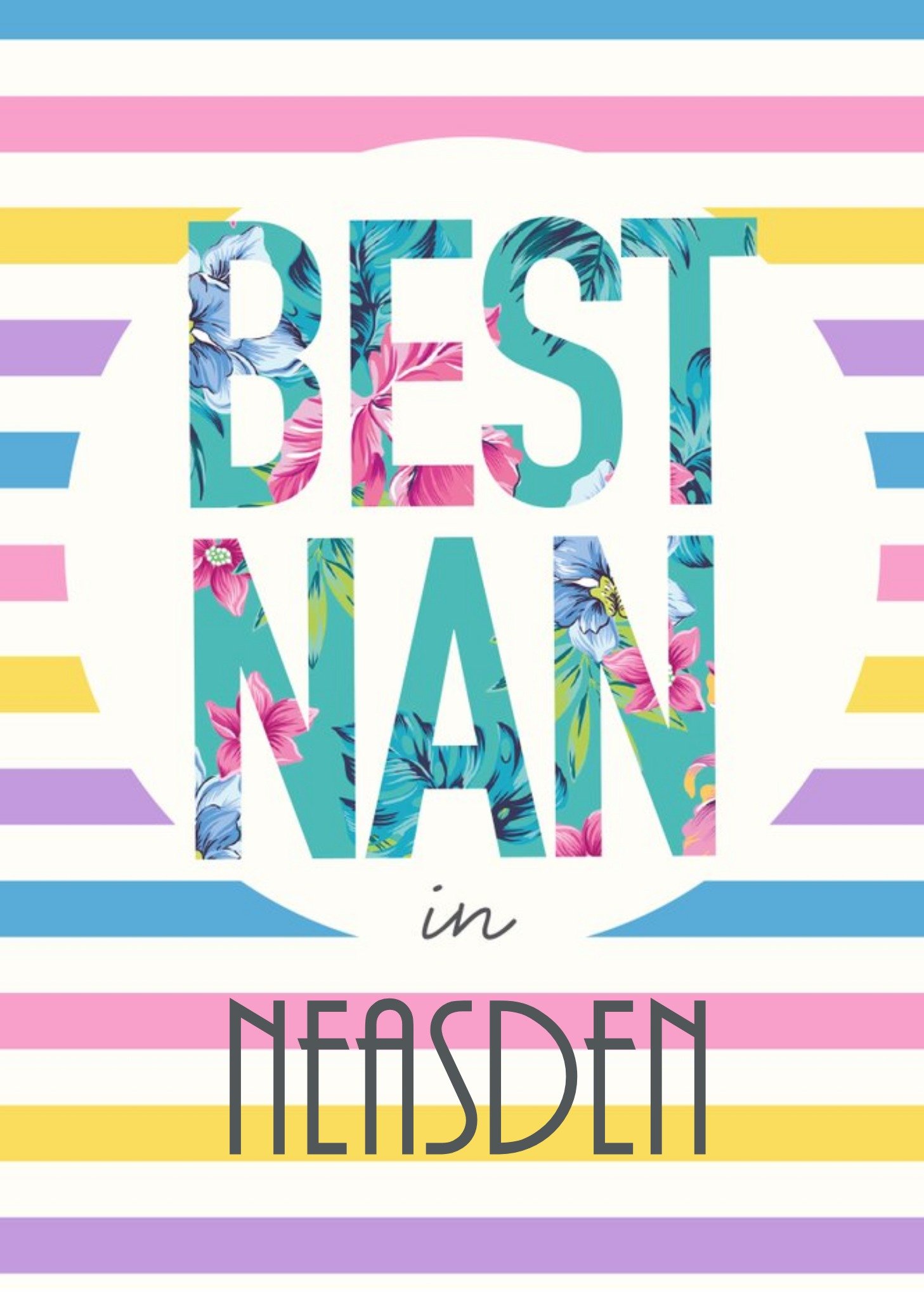 Moonpig Best Nan In Personalised Placed Card Ecard