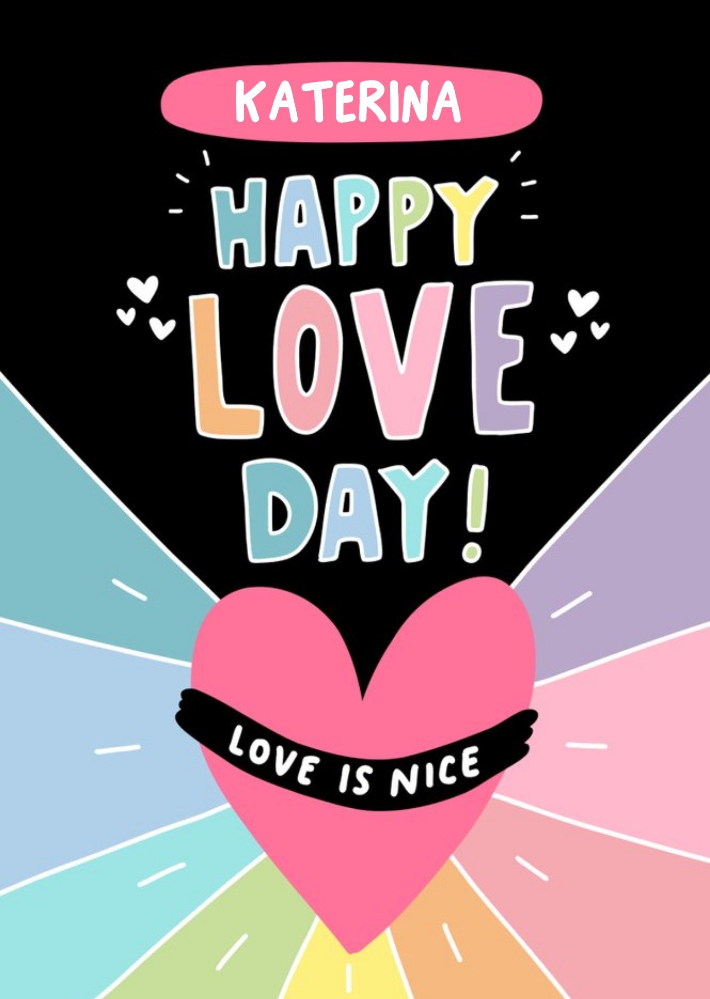 Moonpig Happy Love Day Valentines Day Card By Angela Chick, Large