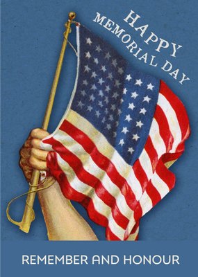 Memorial Day American Flag Card