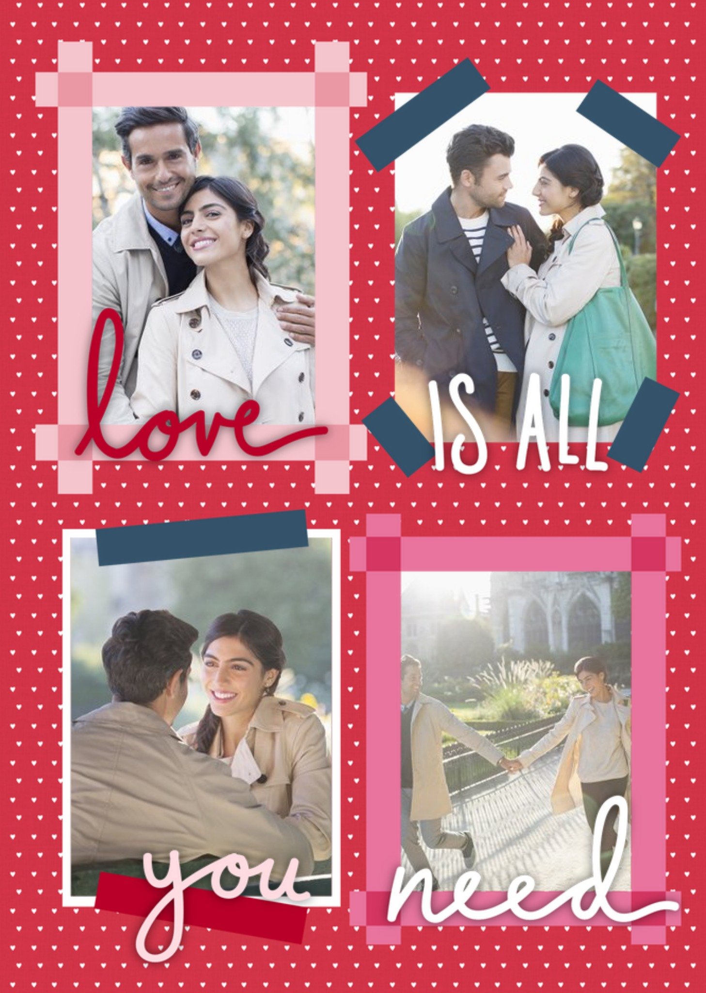 A Little Note Love Is All You Need Photo Upload Card Ecard