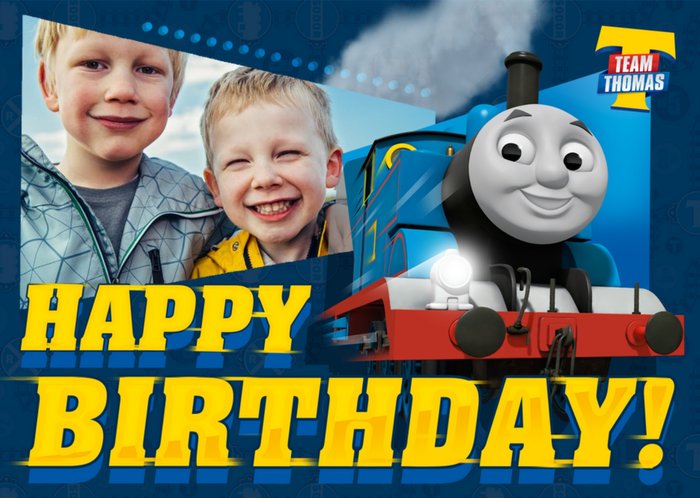 Thomas The Tank Engine Photo Birthday Card
