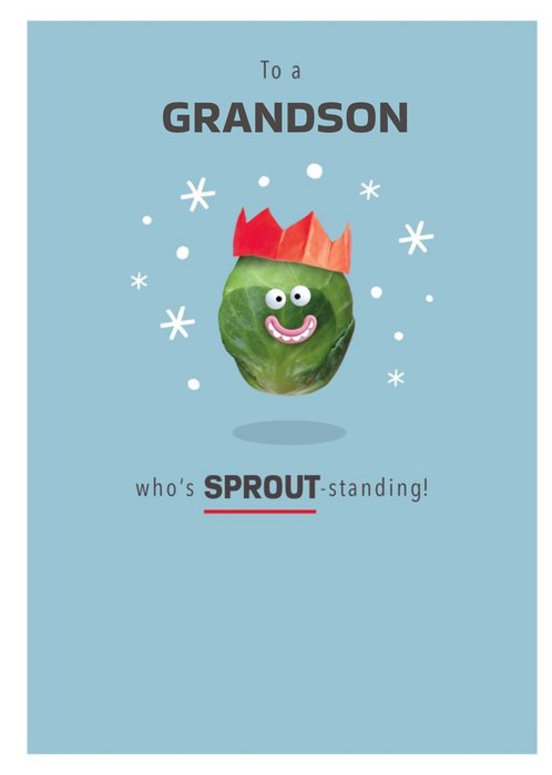 To A Whos Sprout Standing Christmas Card