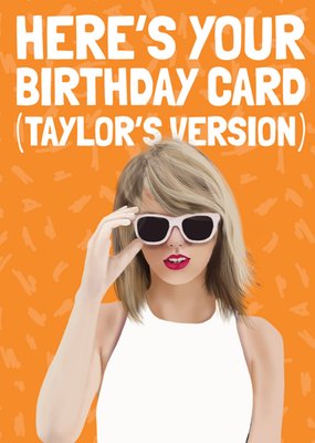 Taylor Swift Card PRINTABLE