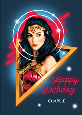 Wonder Woman 1984 Superhero Happy Birthday Card