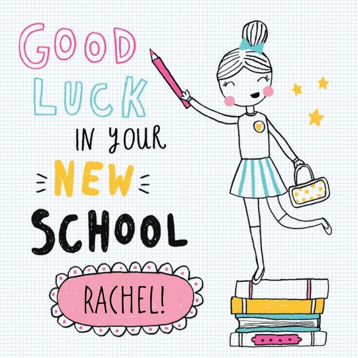 #Fashionistas Good Luck At Your New School Card