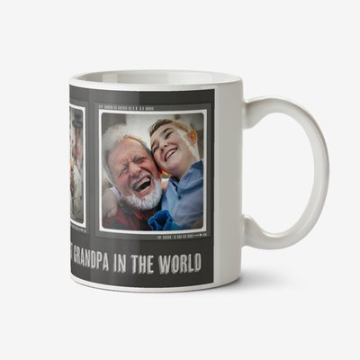 Best Grandpa In The World Photo Upload Mug