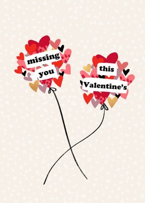 Missing You This Valentine's Day Card