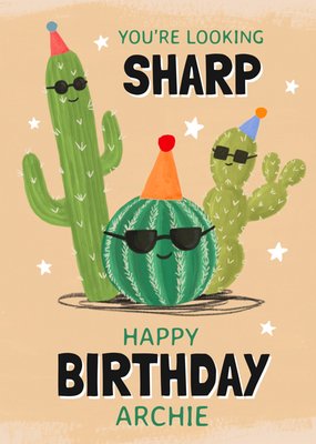 You're Looking Sharp Birthday Card