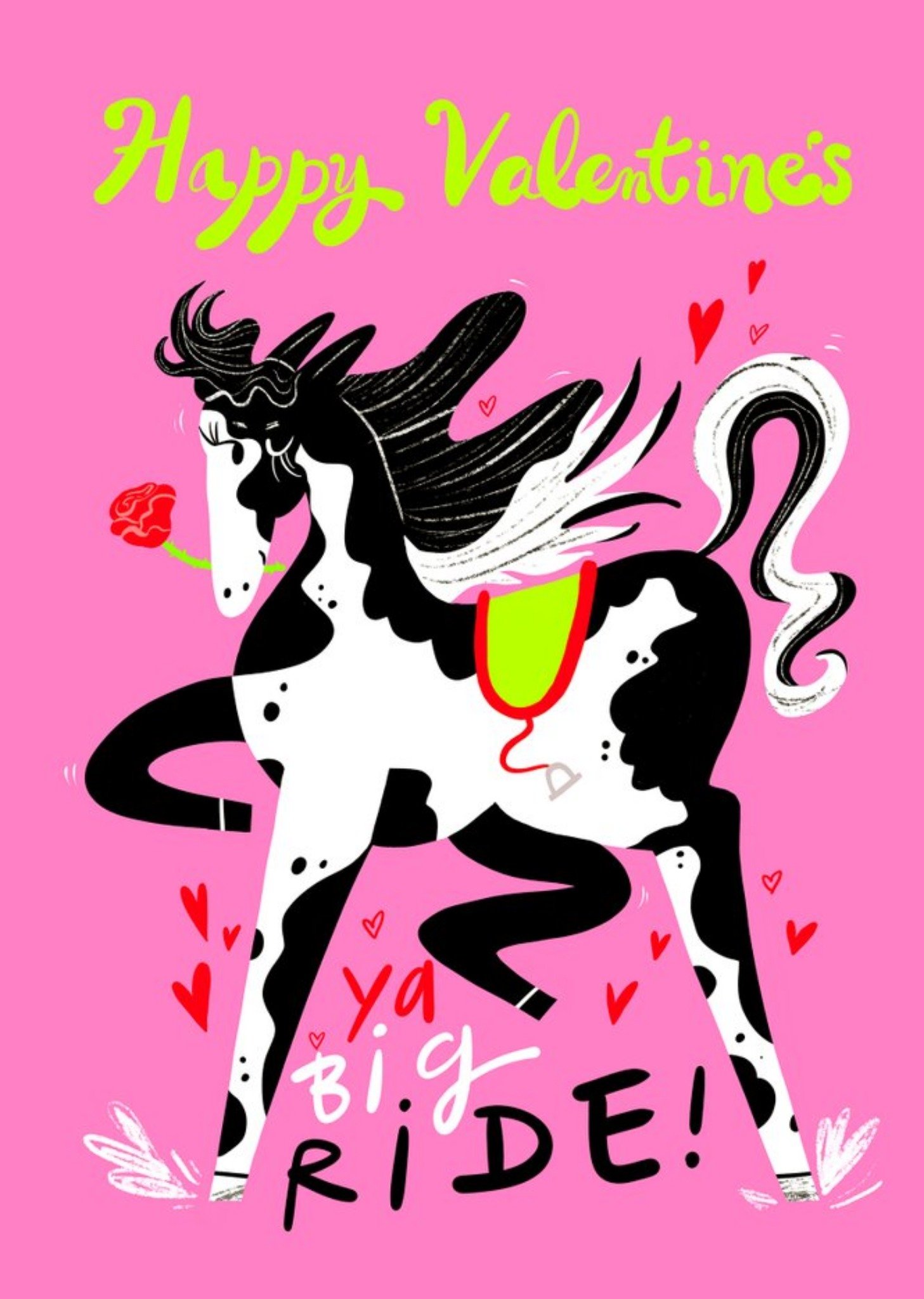 Moonpig Bronagh Lee Horse Love Valentines Day Card Ecard