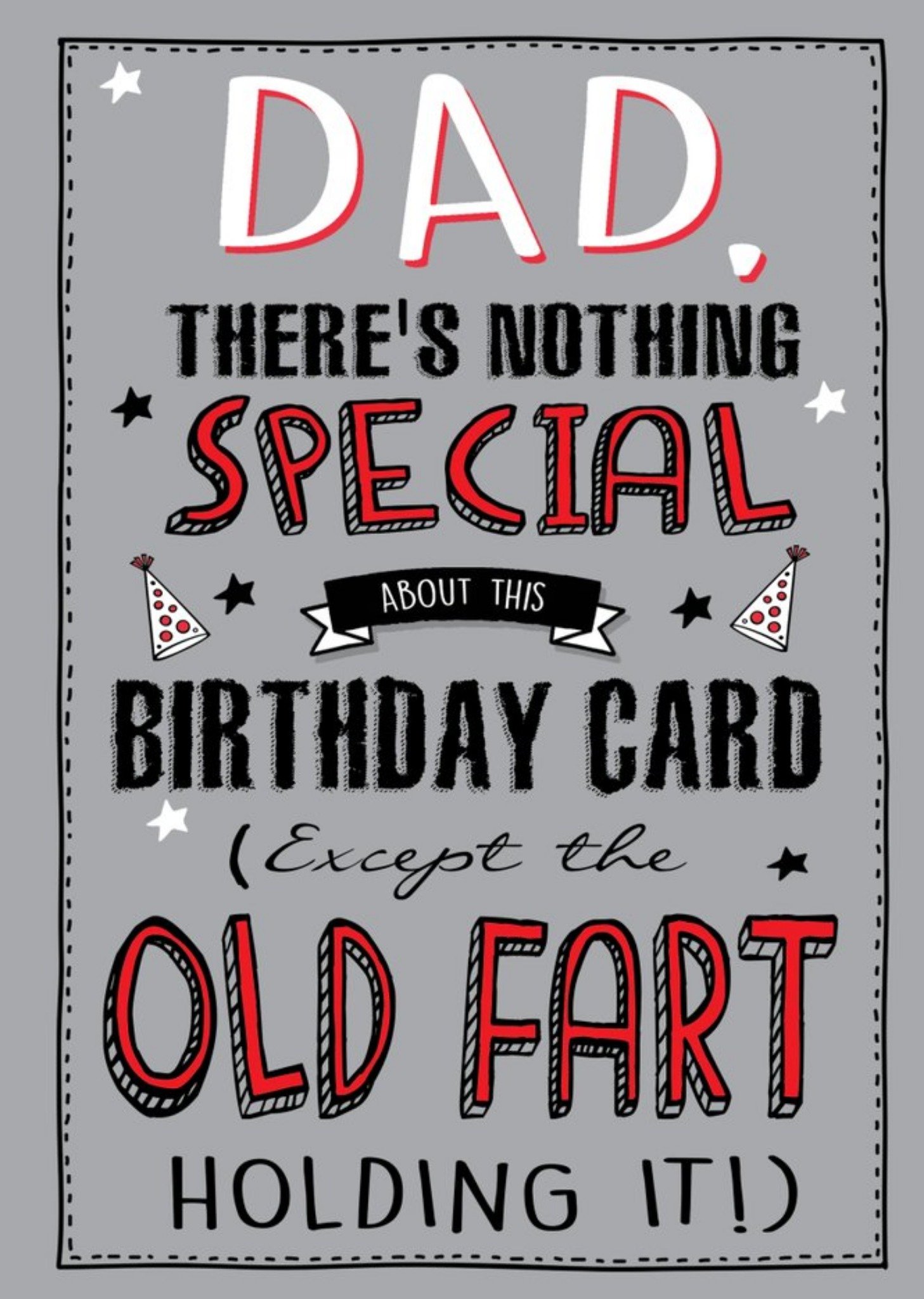Moonpig Funny Old Fart Birthday Card - Dad, Large