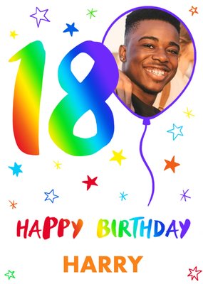 Wow Happy Birthday Male Female Typographic Teen 18  Card