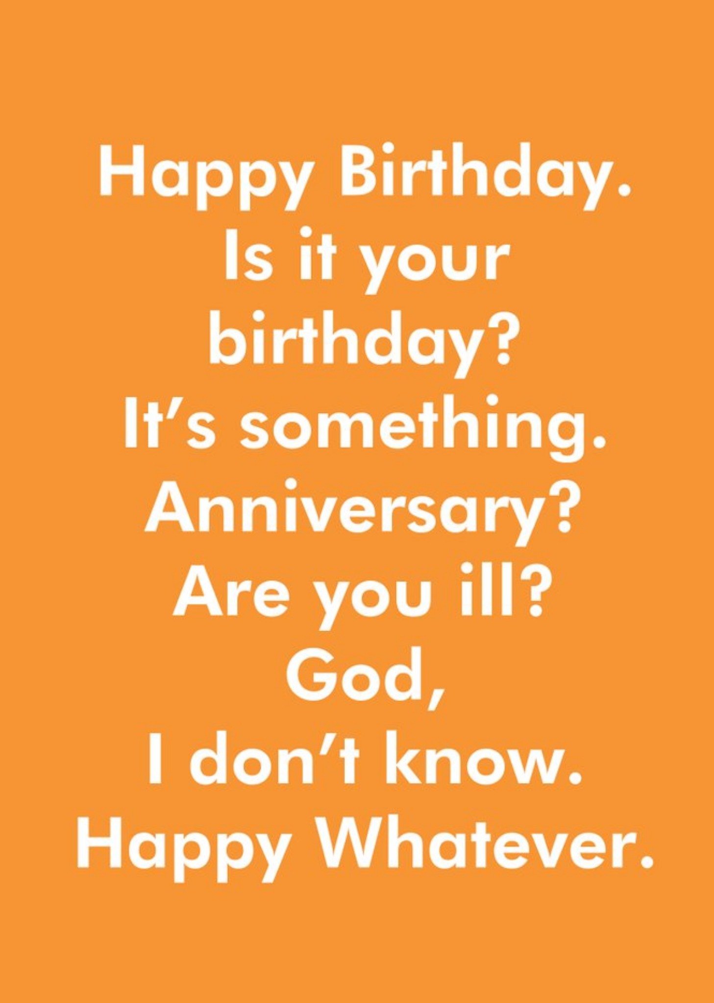 Objectables Is It Your Birthday Funny Card Ecard