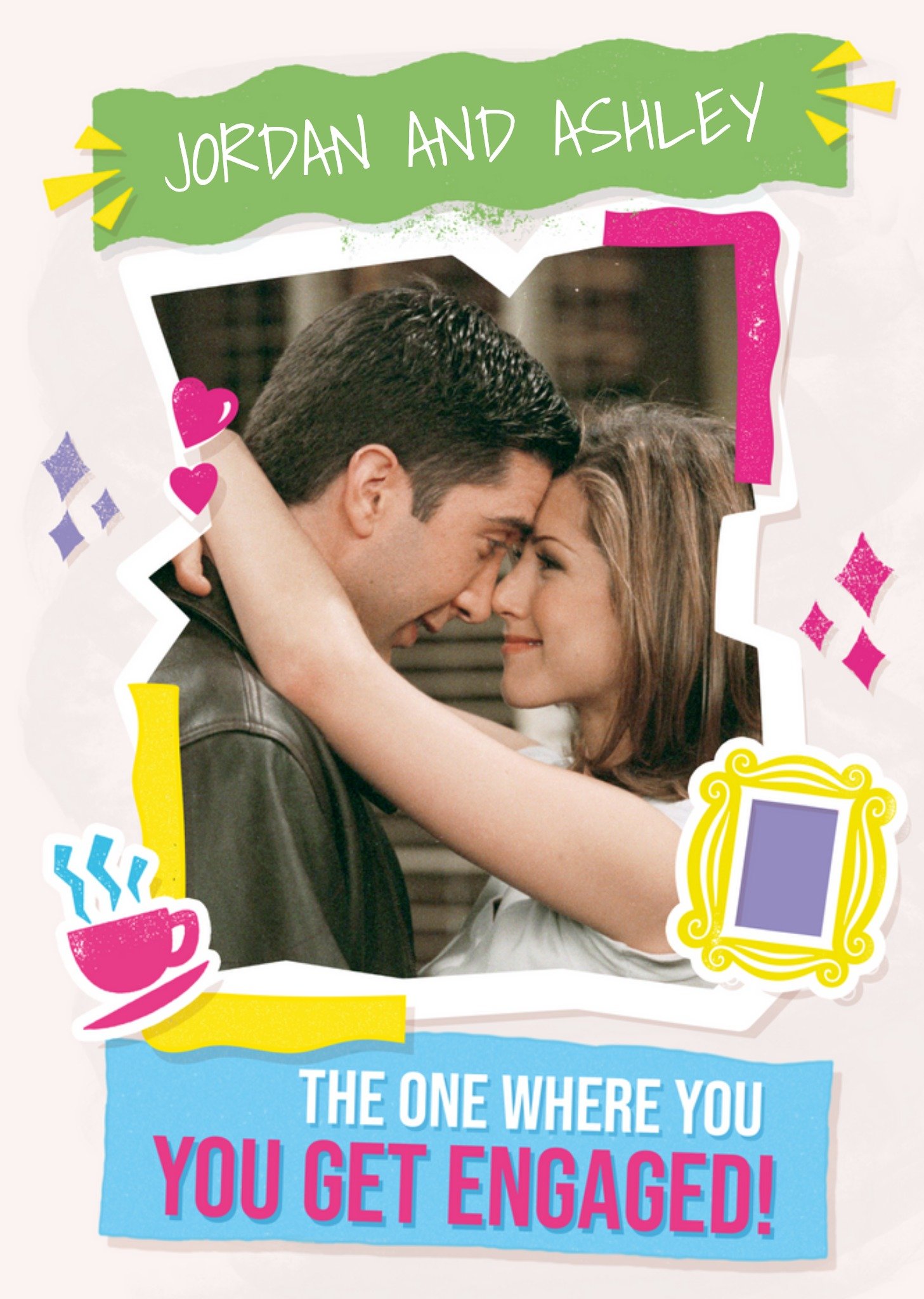 Friends (Tv Show) Friends The One Where You Get Engaged Photo Upload Card Ecard