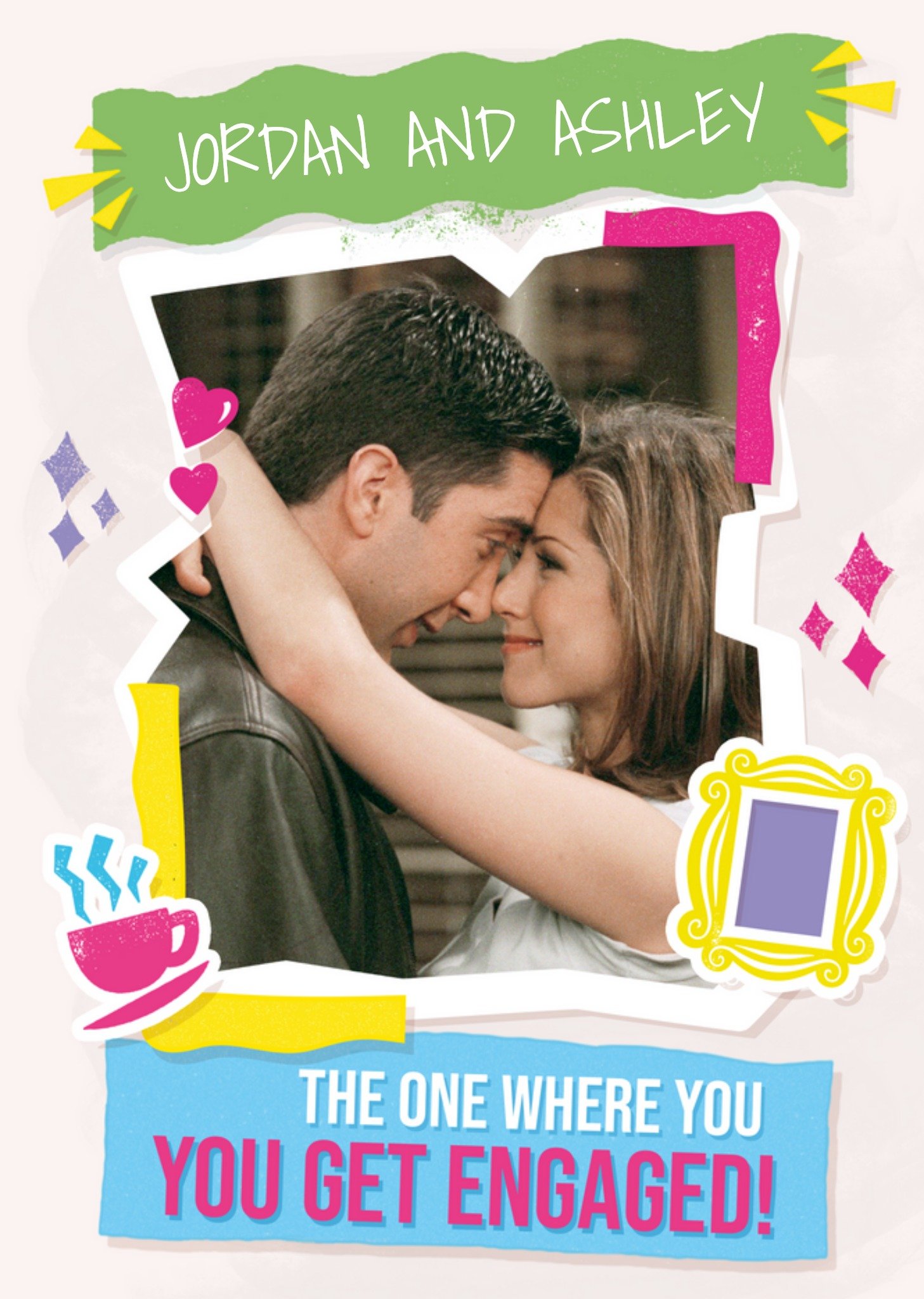 Friends (Tv Show) Friends The One Where You Get Engaged Photo Upload Card