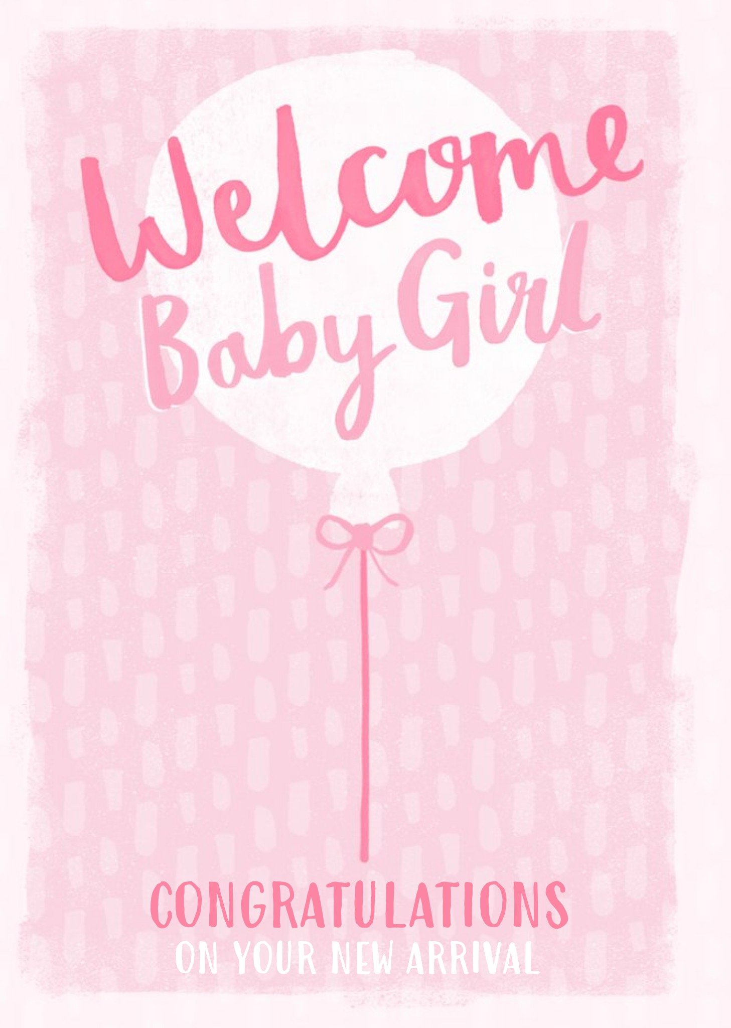 Moonpig Welcome New Baby Girl Postcard