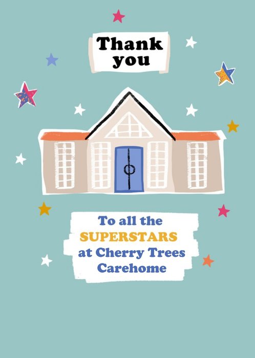 Thank You To All The Superstars Care Home NHS Staff Card