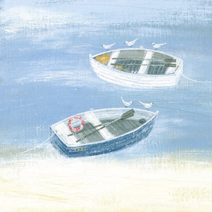 Boats On The Shore Card
