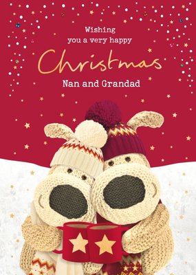 Boofle Wishing You A Very Happy Christmas Nan and Granddad Card