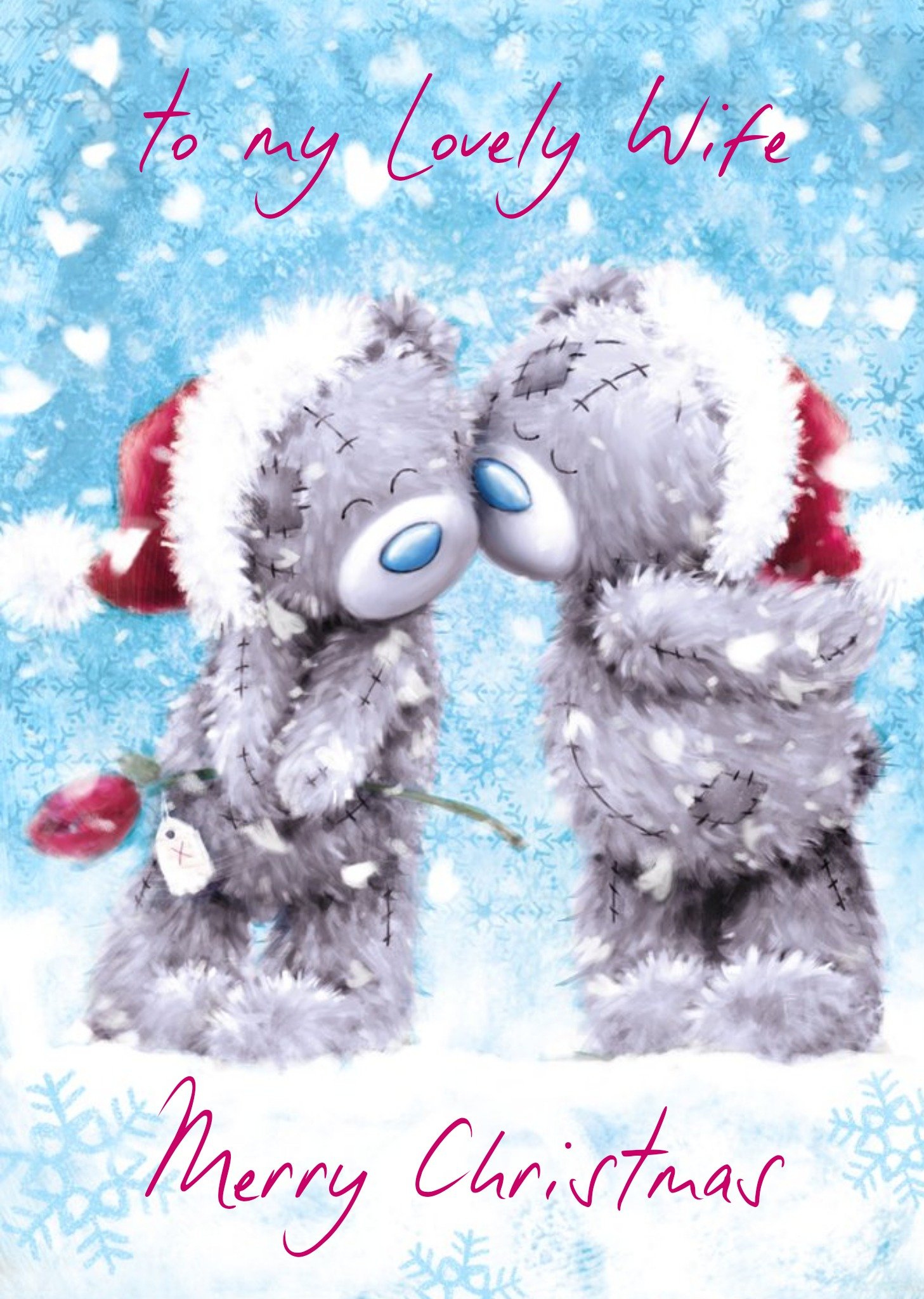 Me To You Tatty Teddy To My Lovely Wife Christmas Card Ecard
