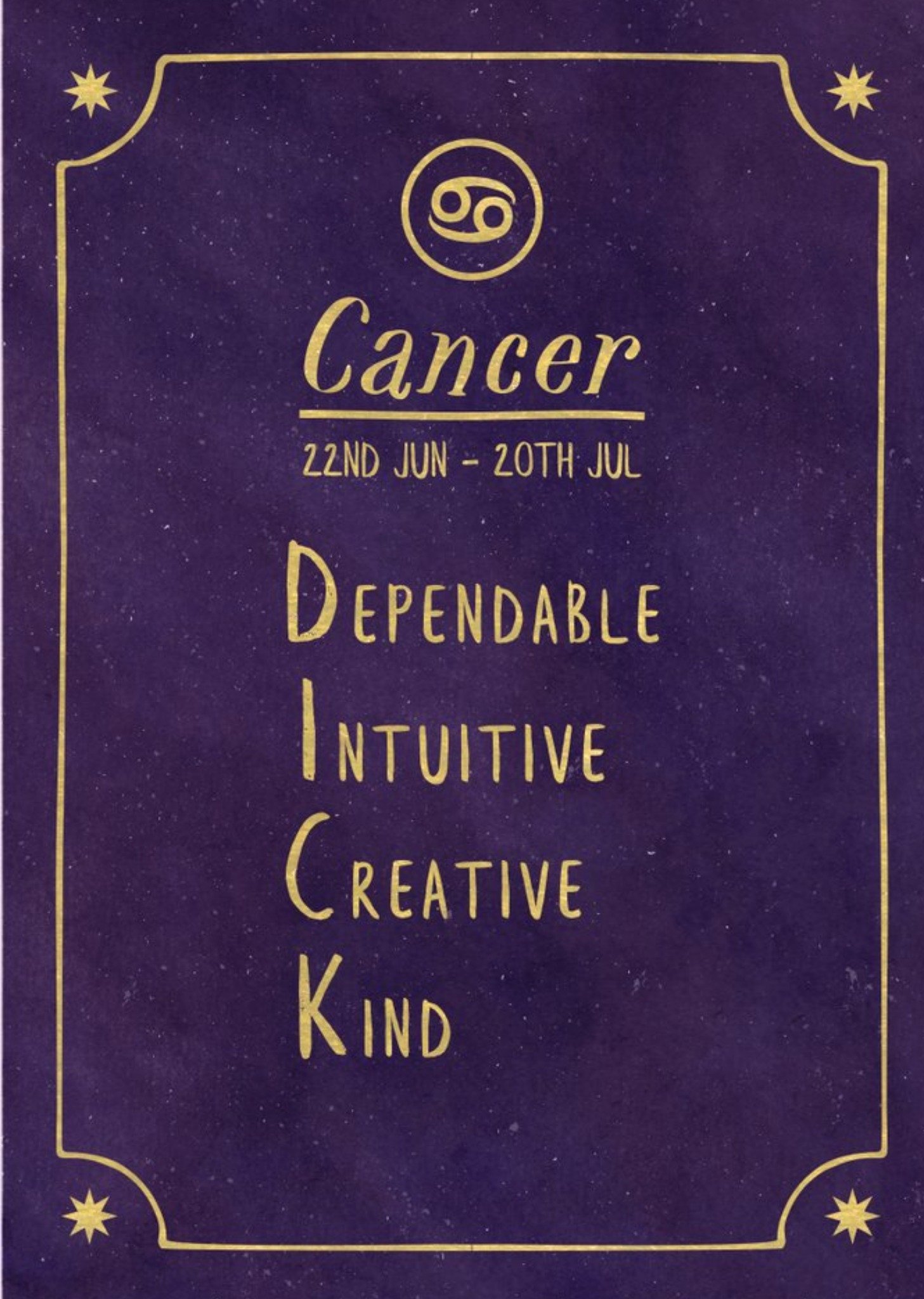 Funny Rude Horoscope Birthday Card - Cancer Ecard