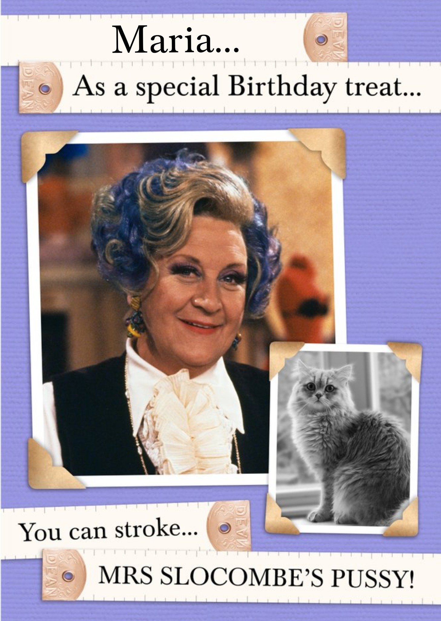 Other Are You Being Served Mrs Slocombe Special Birthday Treat Card, Large