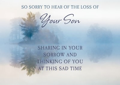 Personalised So Sorry To Hear Of The Loss Of Your Son Card