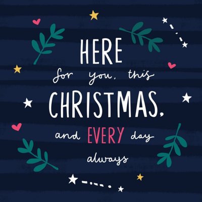 Here For You This Christmas Thinking of You Card