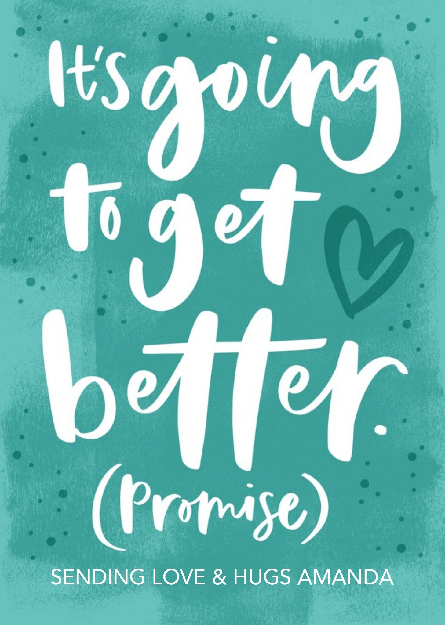 Empathy Divorce Postcard It's Going To Get Better Promise