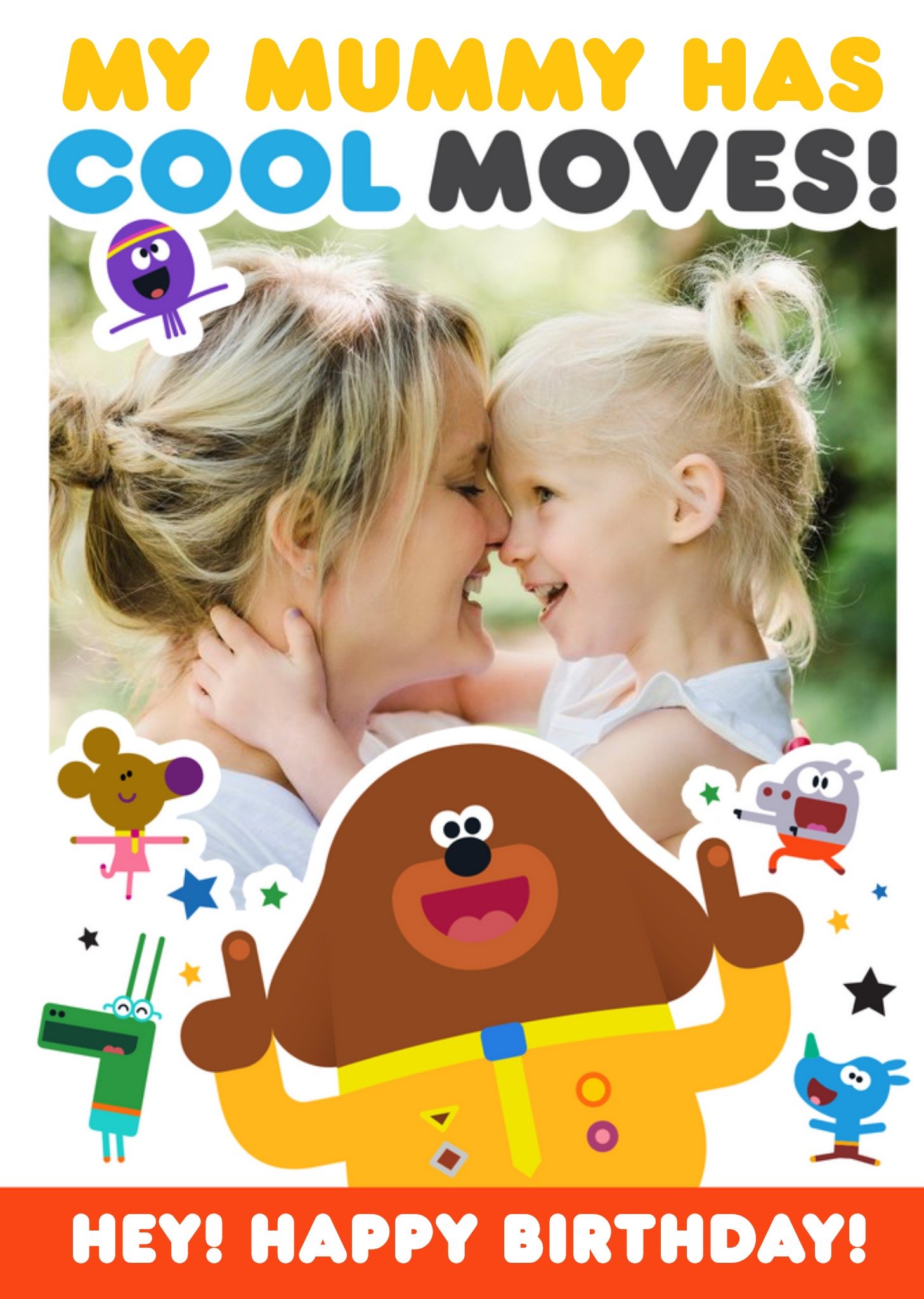 Hey Duggee Mummy Birthday Photo Upload Card, Large