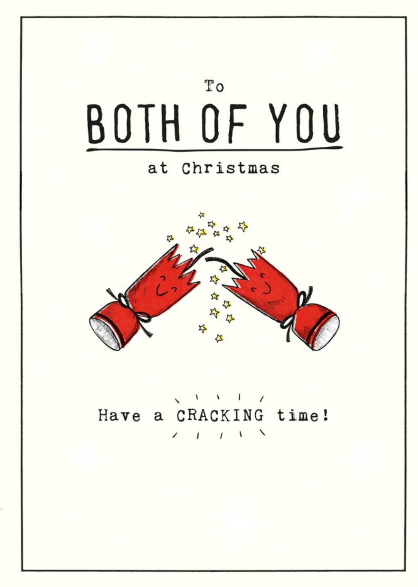 To Both Of You At Christmas Crackers Card Ecard