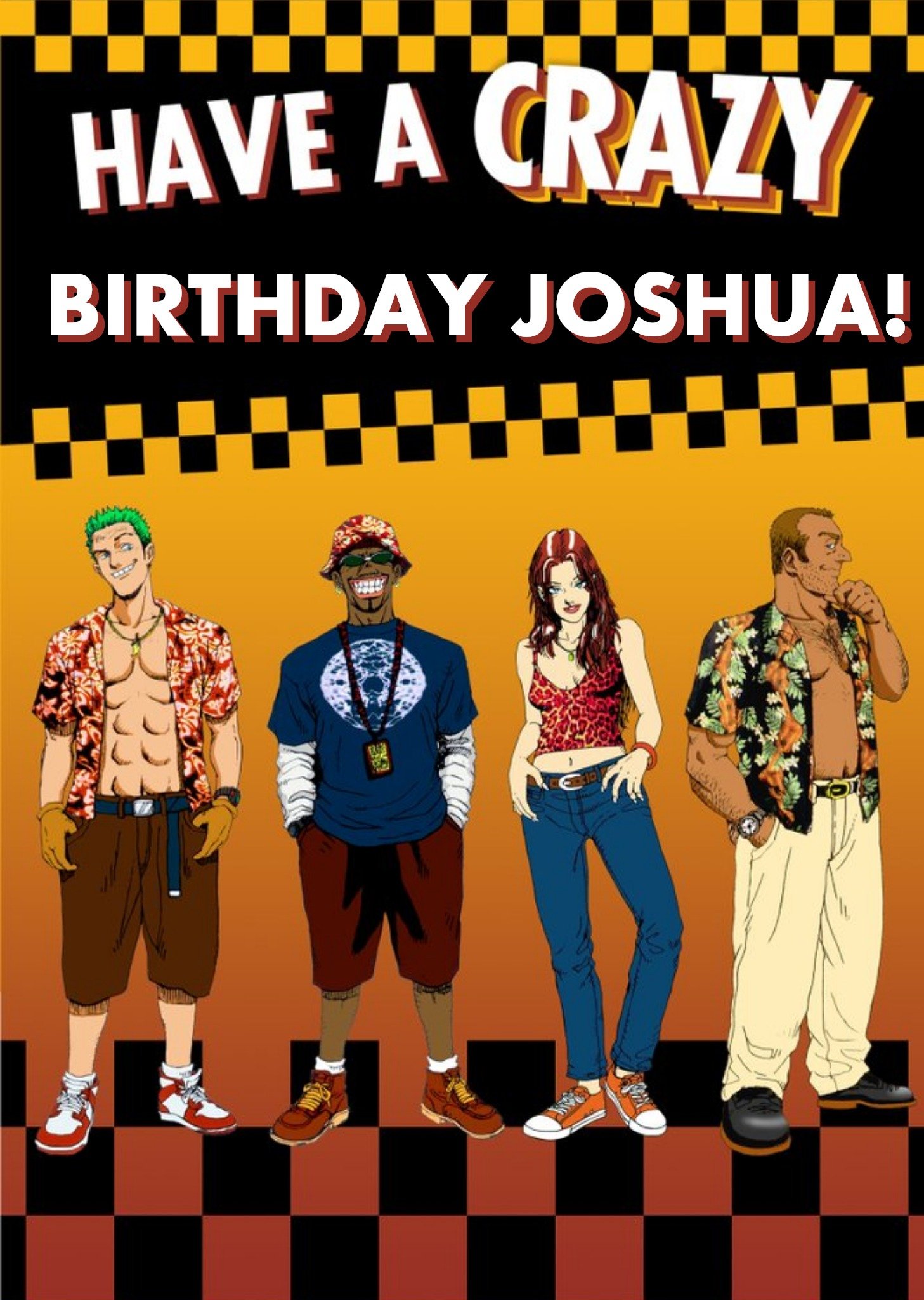 Other Sega Crazy Taxi Have A Crazy Birthday Card, Large