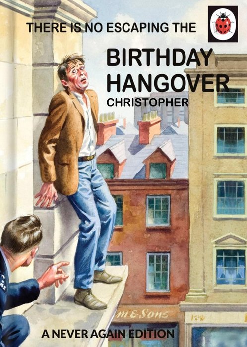 Ladybird Books for Grown-Ups Birthday Hangover Card