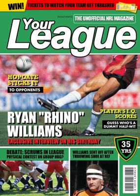Soccer League The Unofficial Nrl Magazine Personalised Photo Upload Birthday Card