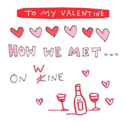 Felt Studios Funny Illustrated Pun Wine Valentine's Card