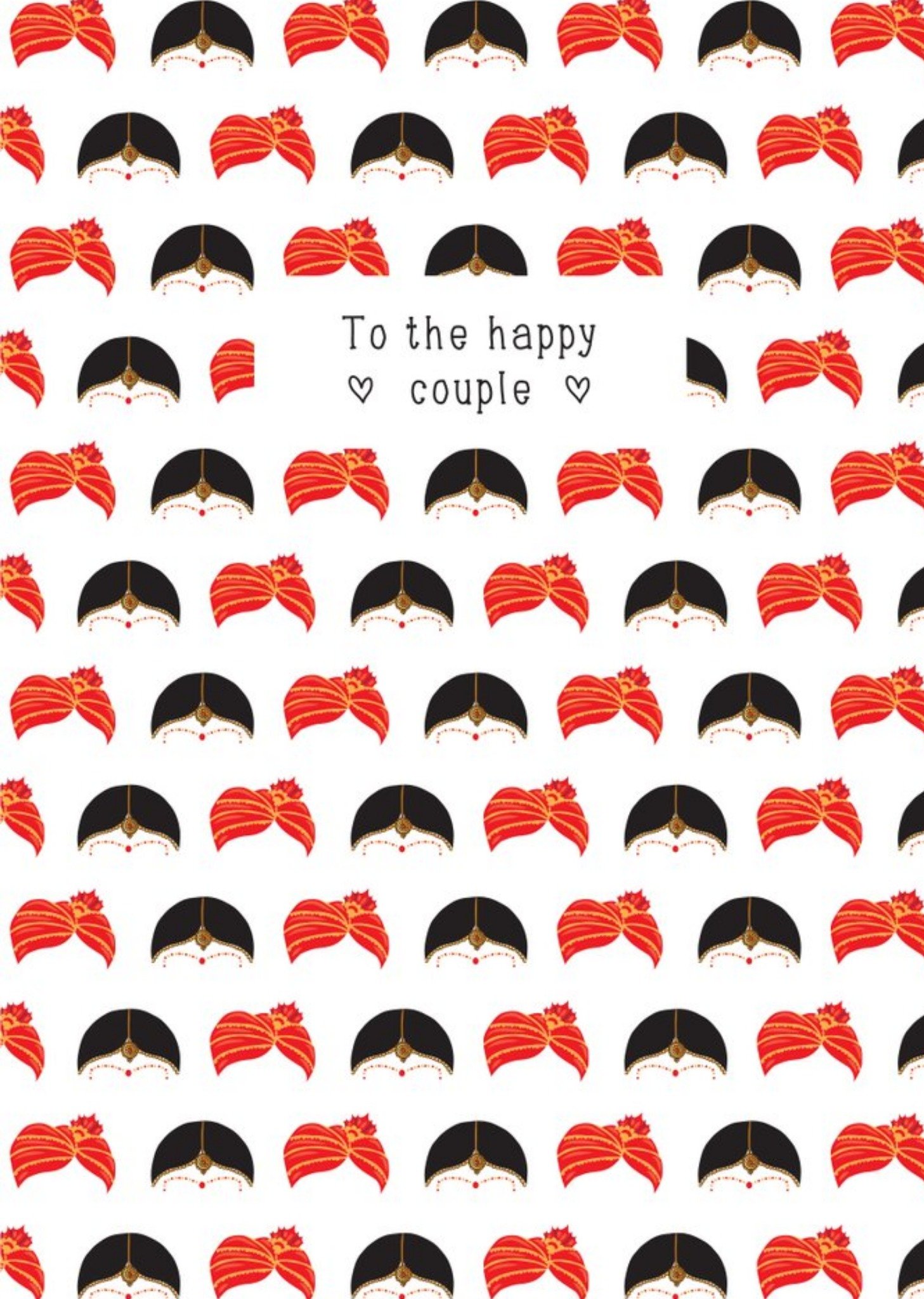Moonpig To The Happy Couple Indian Wedding Card, Large