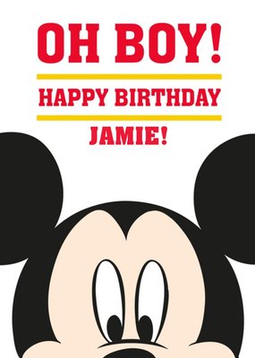 Mickey Mouse birthday card