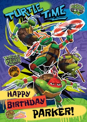 TMNT Mutant Mayhem Turtle Time Birthday Card