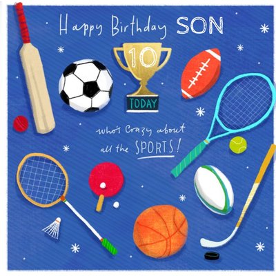 Crazy About Sports Illustrated Birthday Card