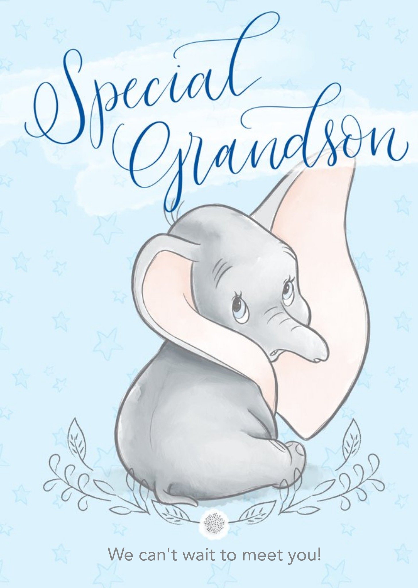 Disney Dumbo - Cute Grandson New Baby Card Ecard