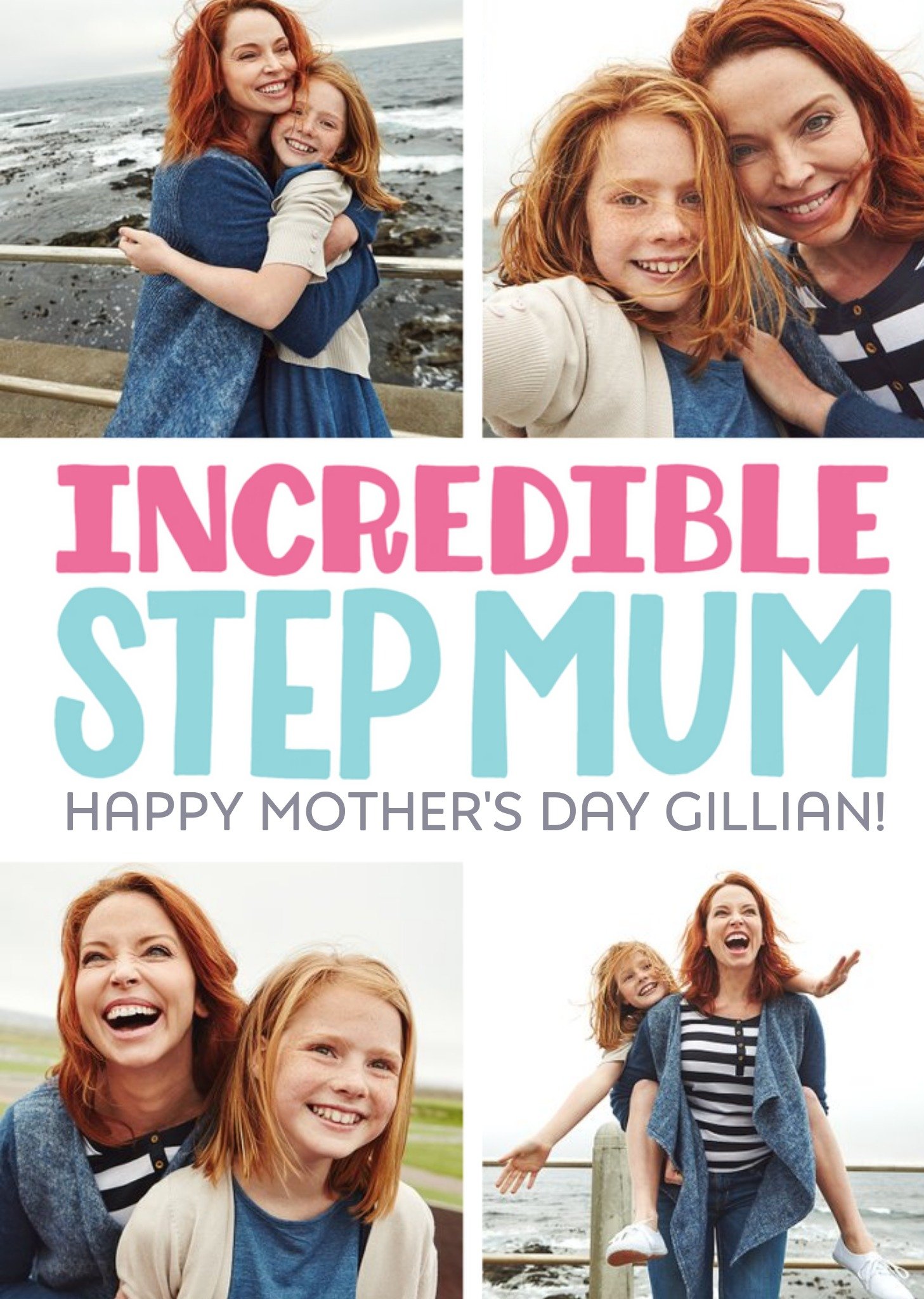 Mother's Day Card - Step Mum - Incredible Photo Upload Ecard